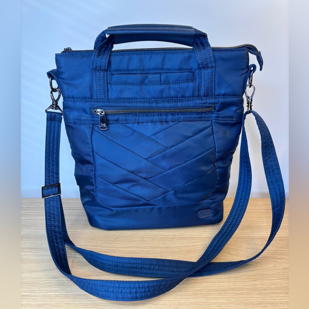 Lug‎ “Courier” Blue Quilted Women's Tote Bag Like New!!